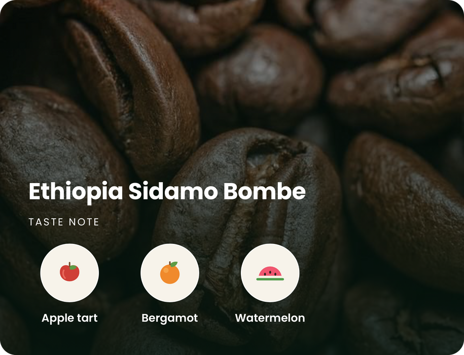 Ethiopia sidamo bombe Decaf Beans